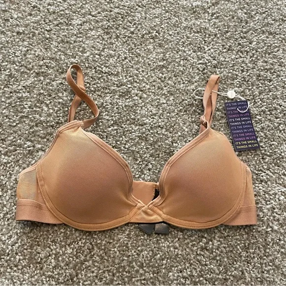 NWT Pepper All You Mesh bra Tuscan 32B Classic feminine casual - Picture 3 of 7